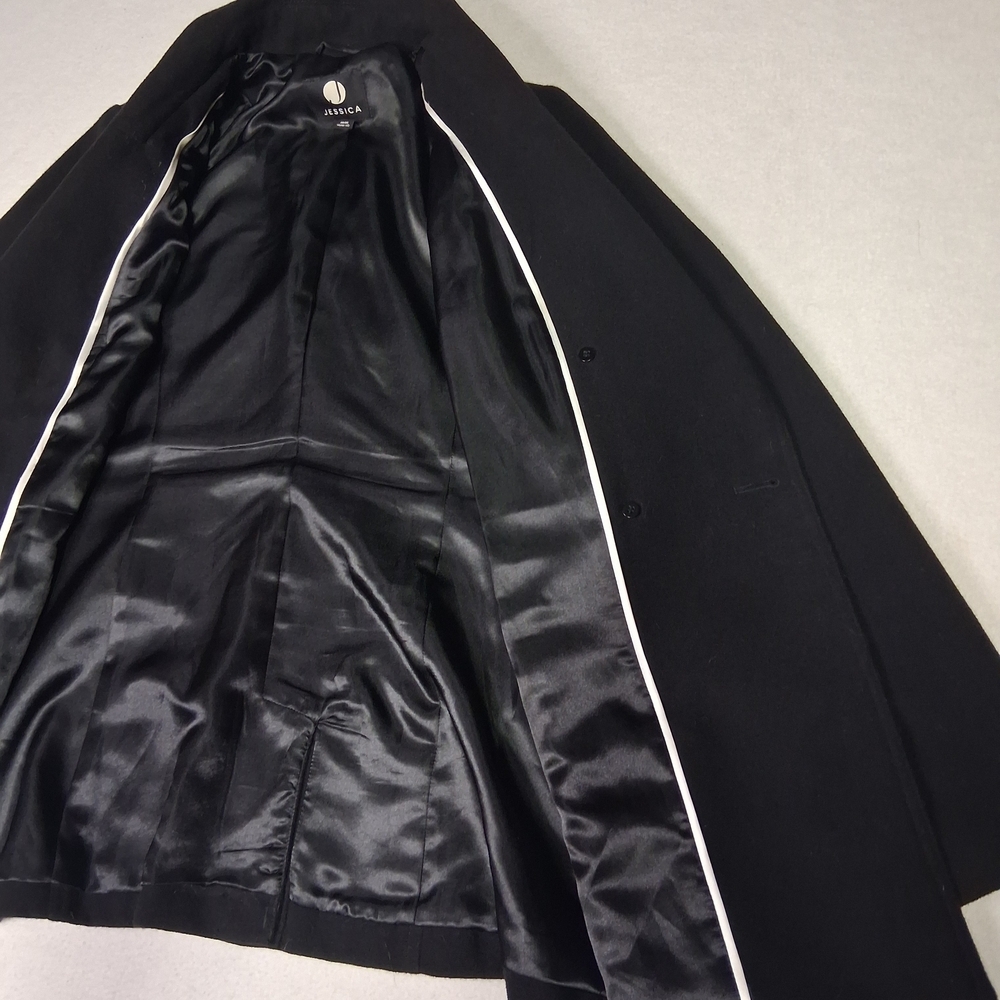 Jessica Black Pea Coat for Women - Picture 9 of 13